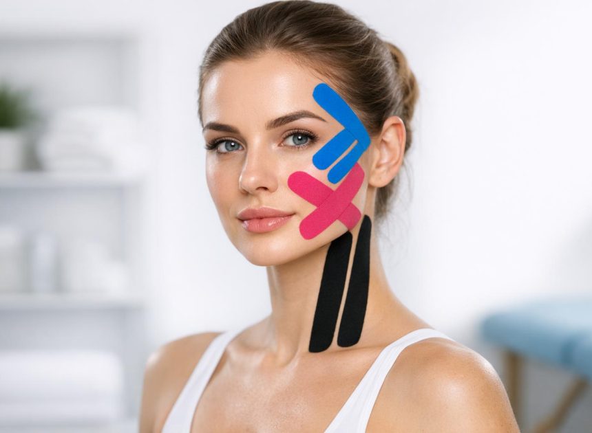 Kinesiotaping estetyczny: kompleksowy kurs pracy z tkankami twarzy
